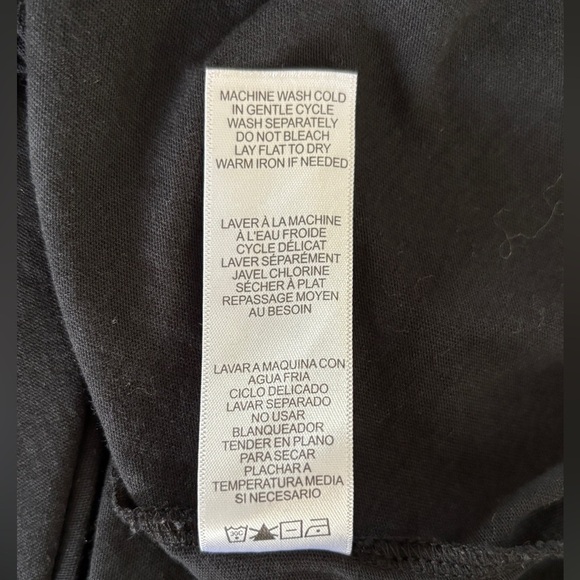 FRAME Padded Shoulder Dress Women's Size Small T-Shirt Dress Quiet Luxury - Picture 11 of 12